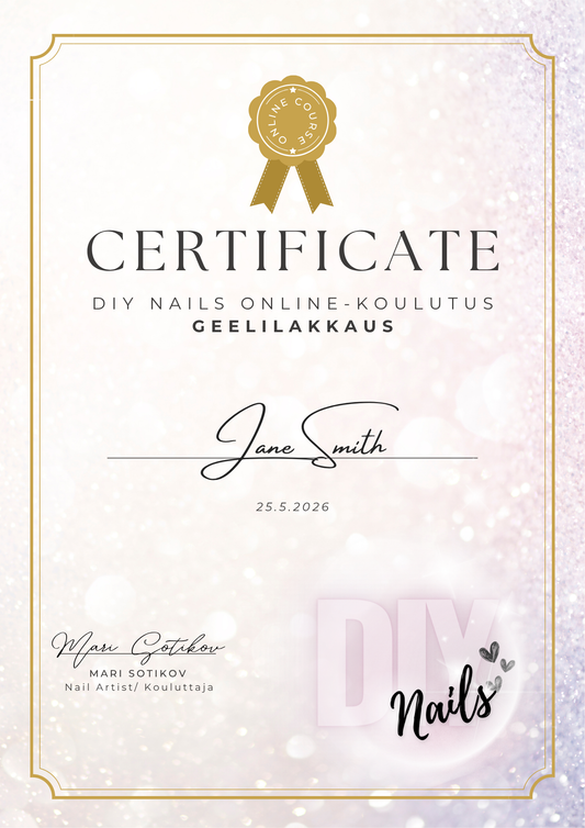 DIY Nails GEELILAKKAUS